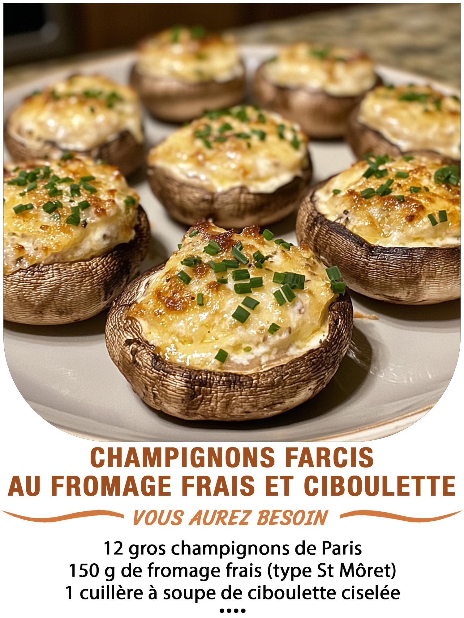 les-champignons-farcis-au-fromage-frais-et-ciboulette
