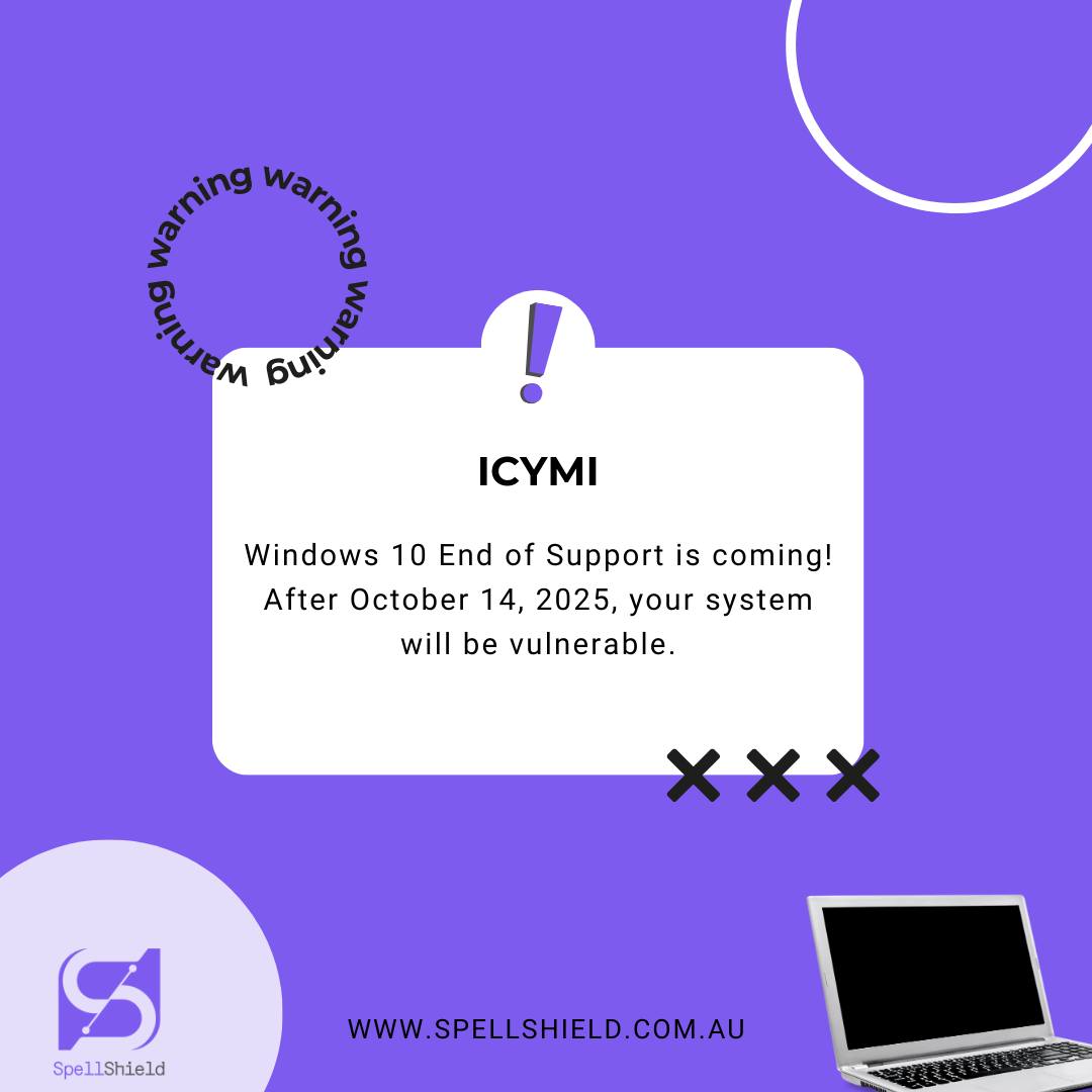 Spell - Windows 10 is reaching its end of support on October 14, 2025 ...