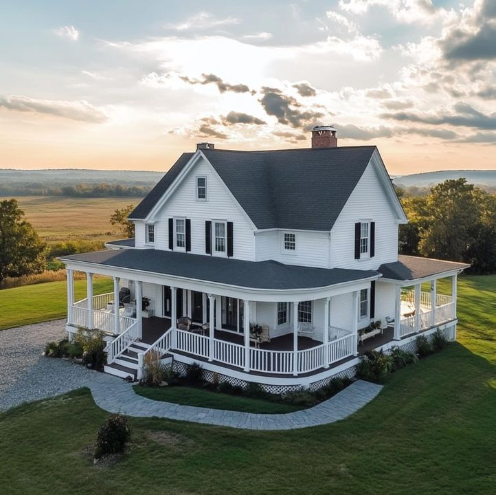 House Designs - A Farmhouse with wraparound porch is my... | Facebook