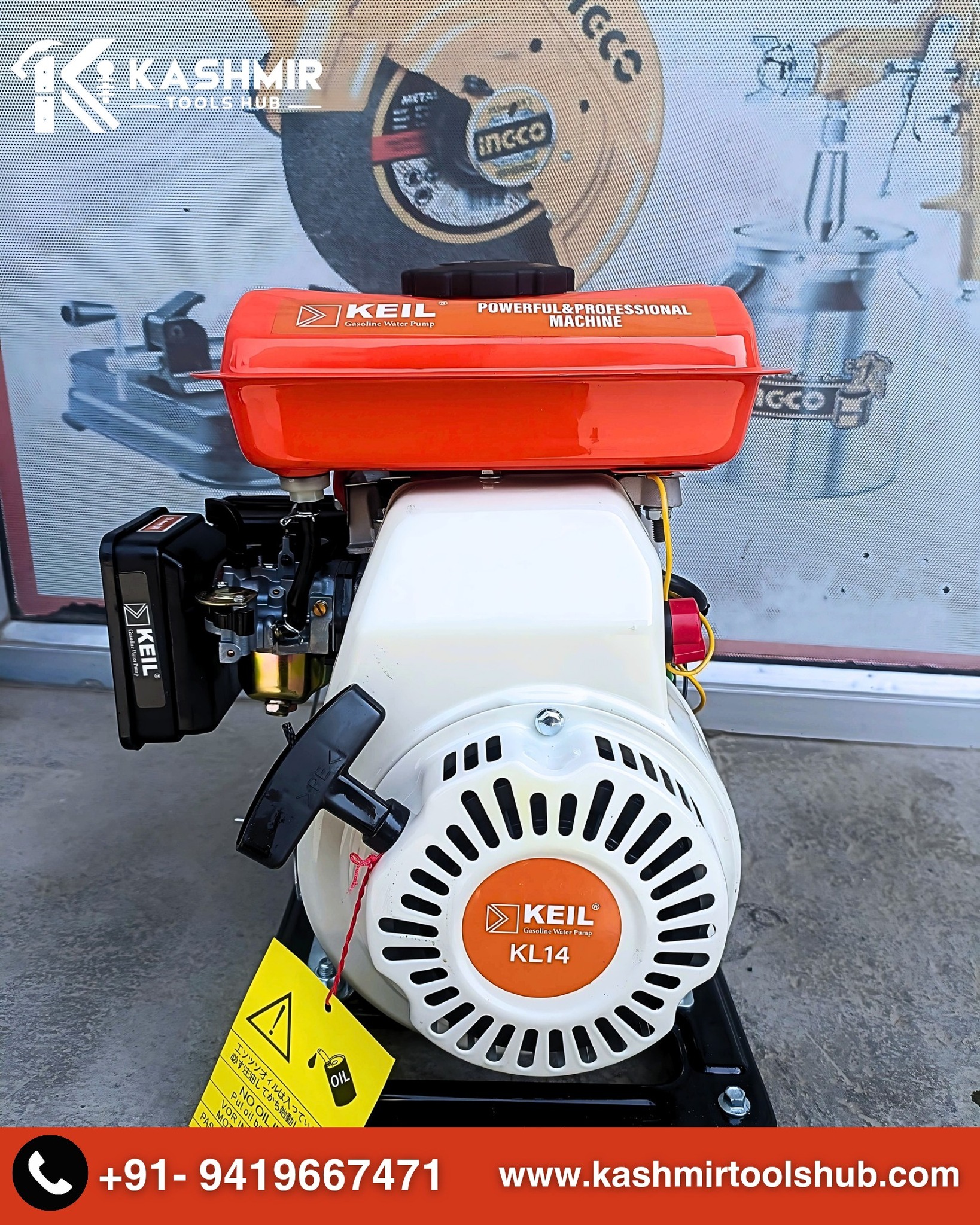 💧 KEIL KL14 Gasoline Water Pump – Engineered for Power