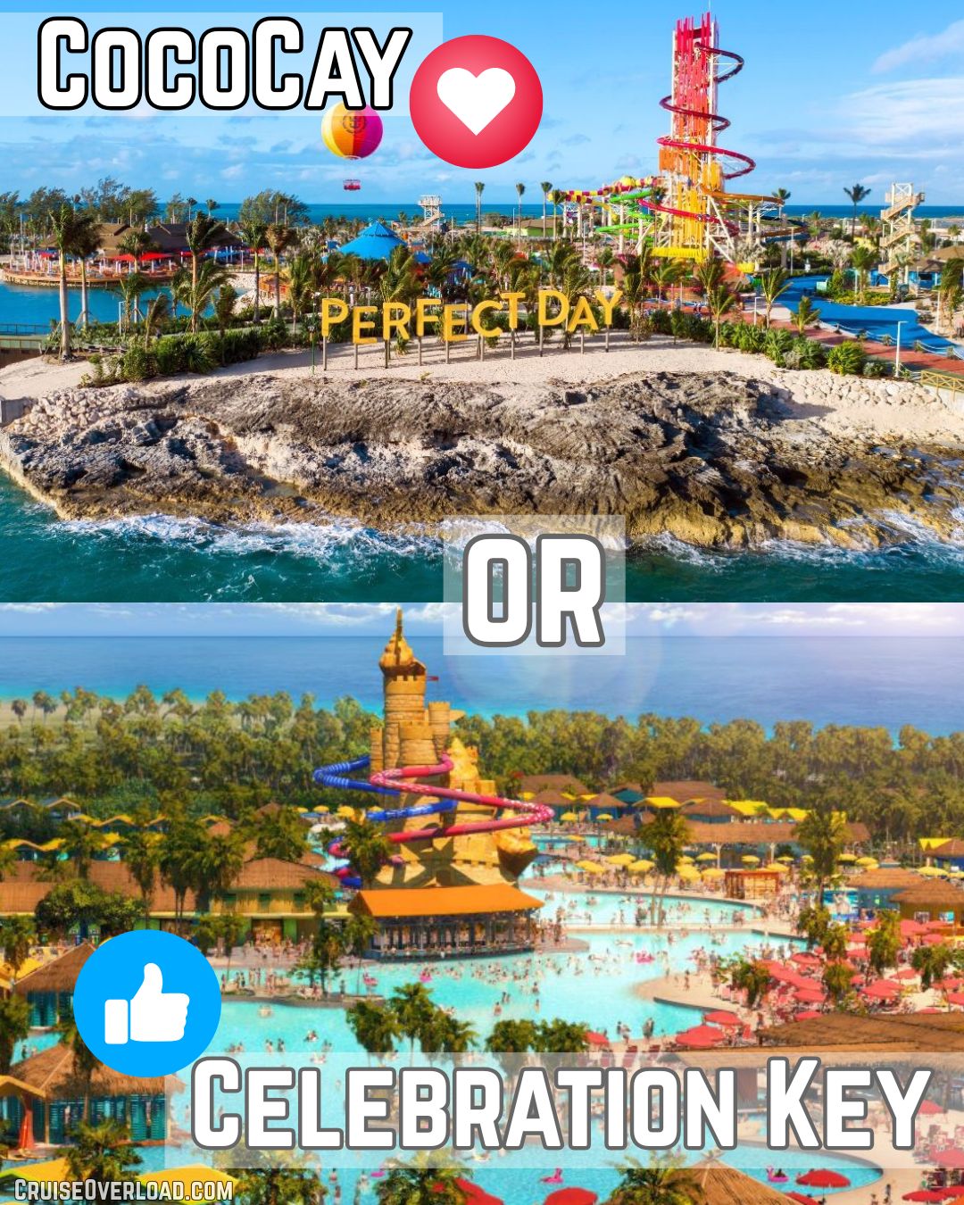 CruiseOverload - Vote with emojis! ️ for CocoCay or 👍 for... | Facebook