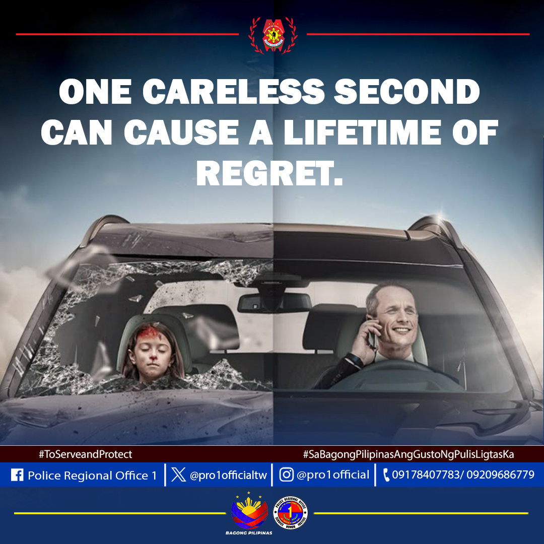 One careless second can cause a... - Police Regional Office 1 | Facebook