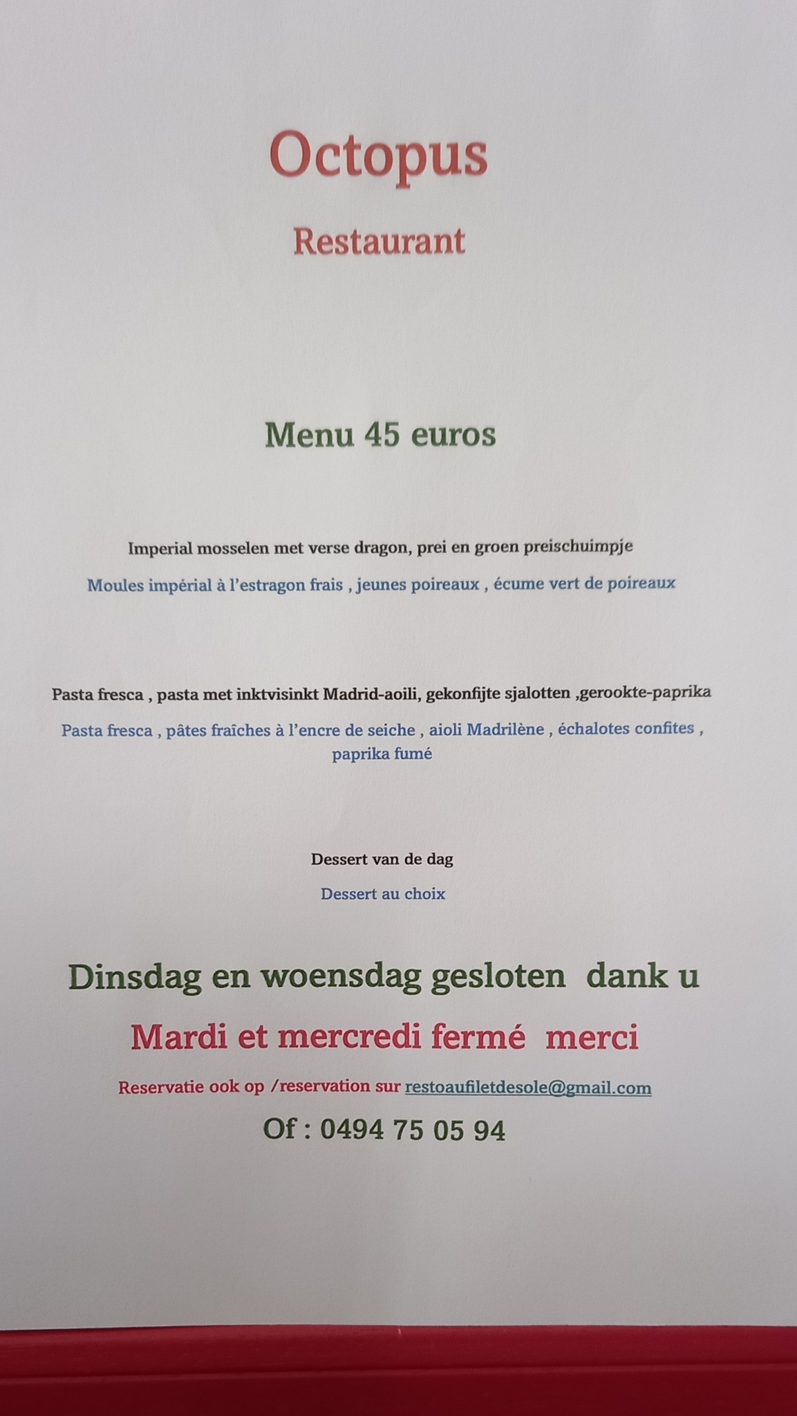 Octopus Food & Fusion | De Panne
