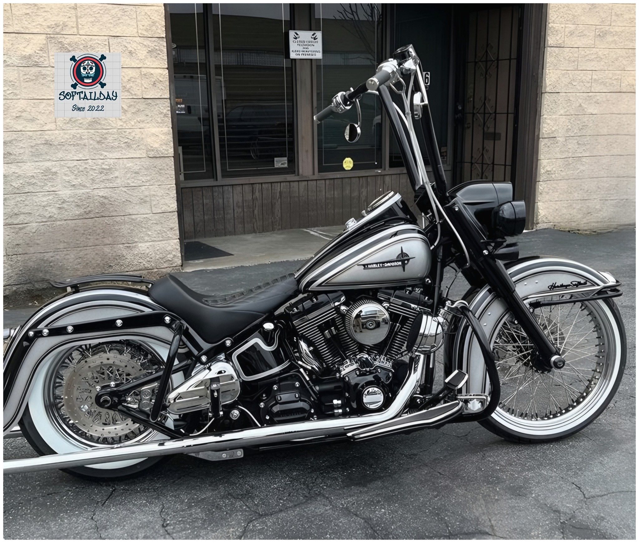 Softail - Smooth chrome, old-school soul, and pure Harley pride. 🏍️🔥 ...