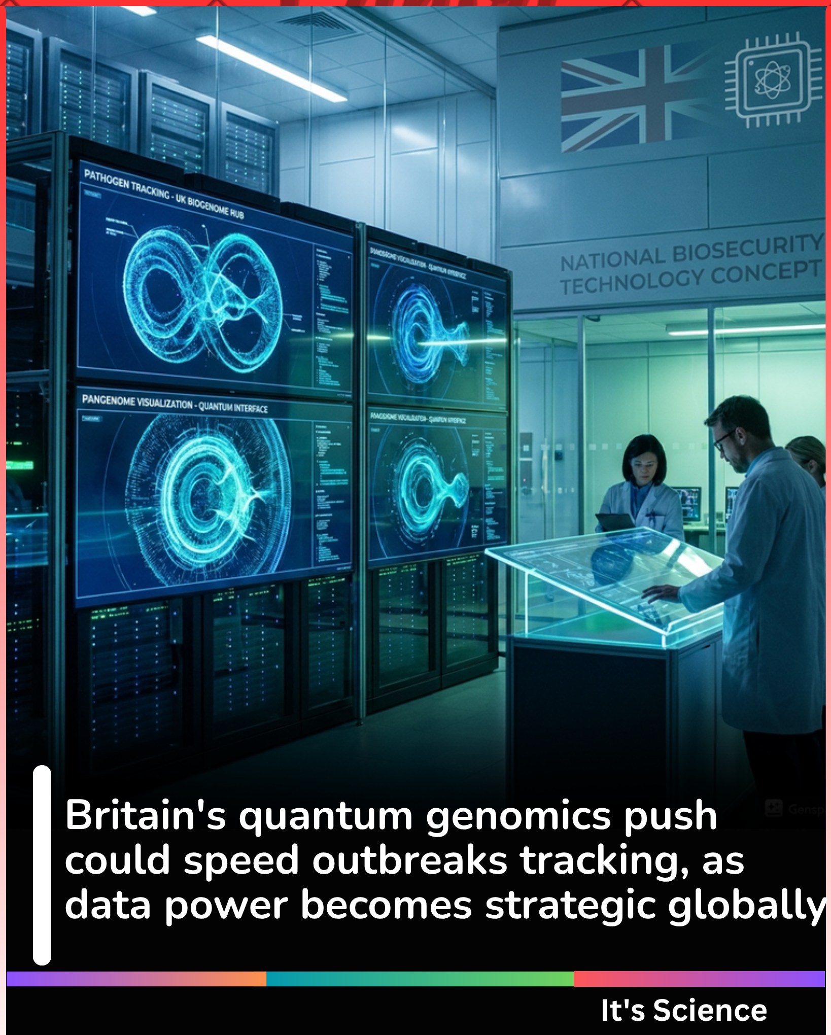 The UK-led quantum genomics work is not only a neat technical