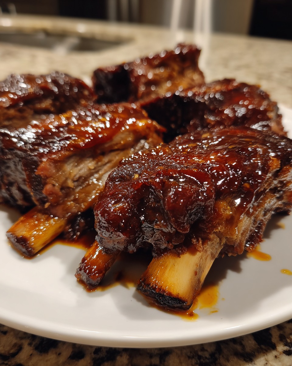 Flavor - Slow Cooker Barbequed Beef Ribs Ingredients: 1 cup water 1 cup ...