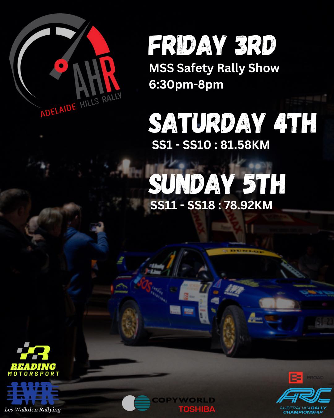 🏁 Adelaide Hills Rally 2025 🏁 Any... - SOS Labour Solutions | Facebook