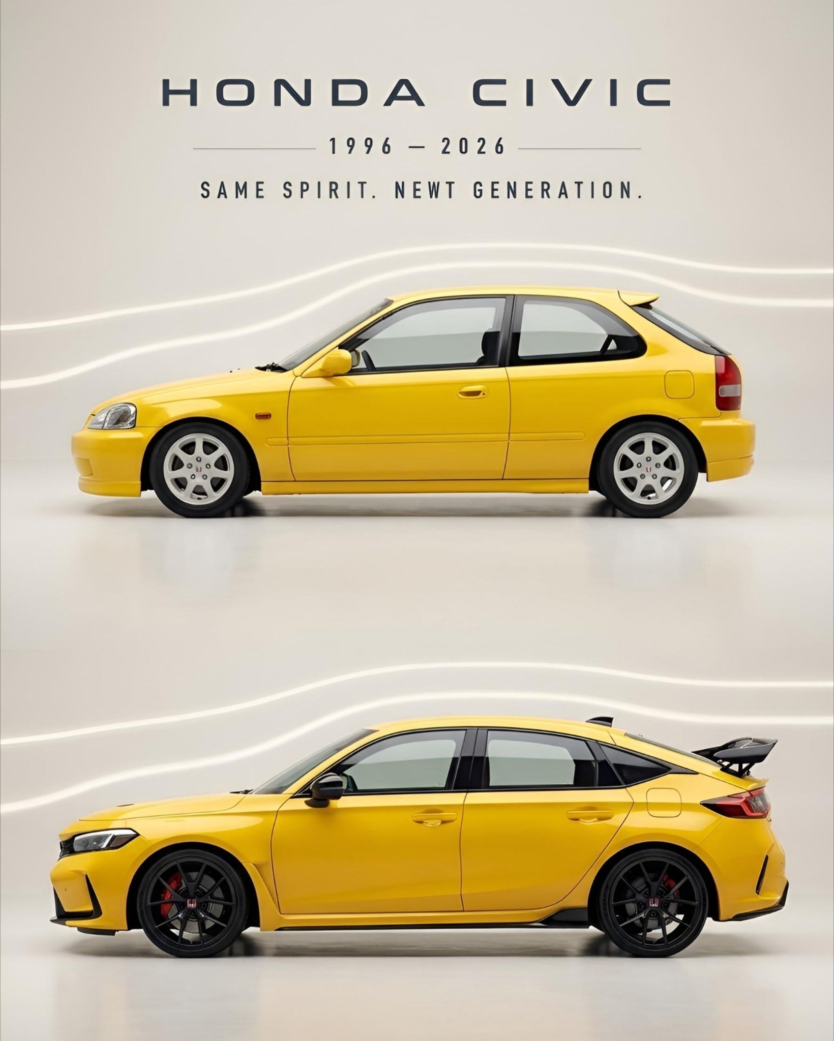 The Honda Civic Type R. Generations of power that transcend time