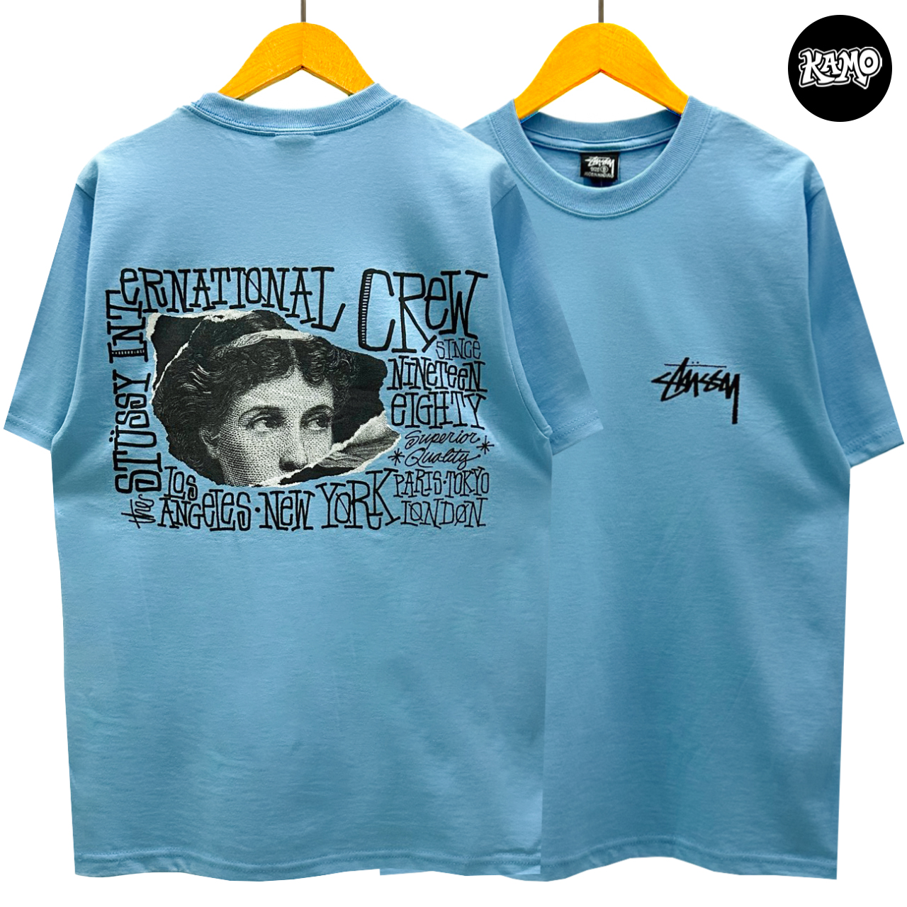 KAMO - STUSSY Victoria Tee (1905175) Sky Blue Size. S (38/27.5 