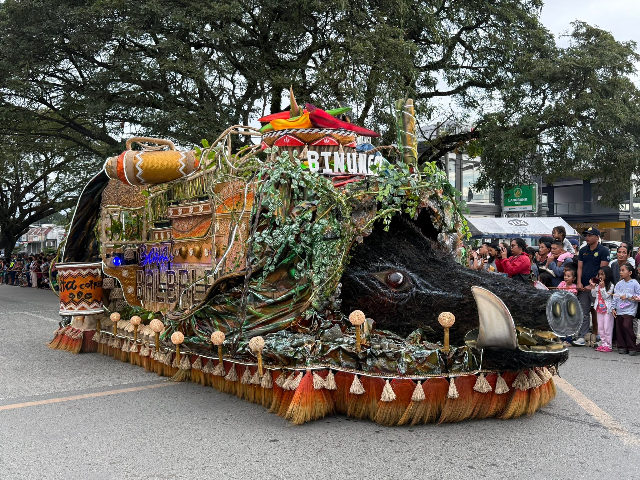 Mountain - First float parade at the Bodong festival! The Lumin-awa ...