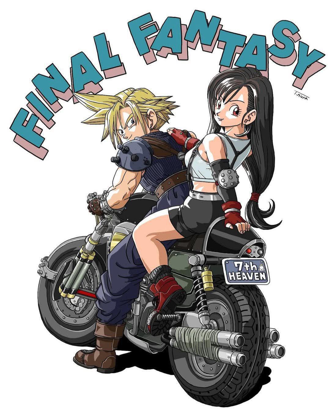 ✨Final Fantasy VII x Dragon Ball✨ Artist: miura_gymneko