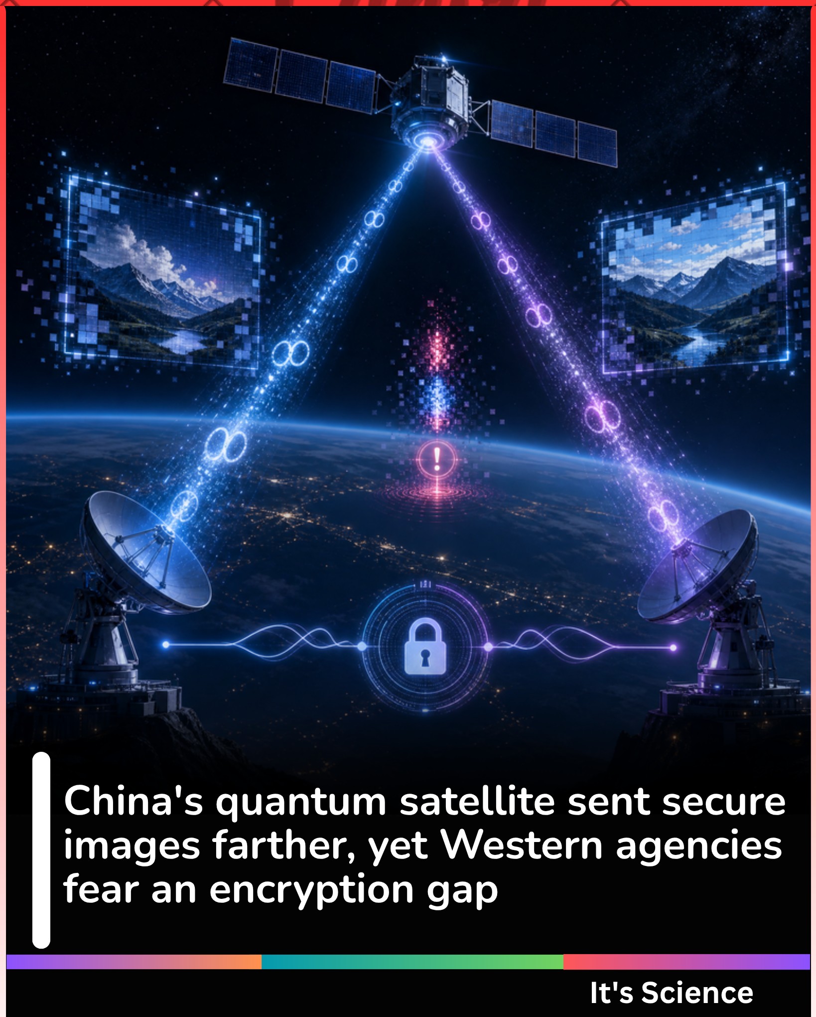 A Chinese team sent quantum-encrypted images nearly 13,000