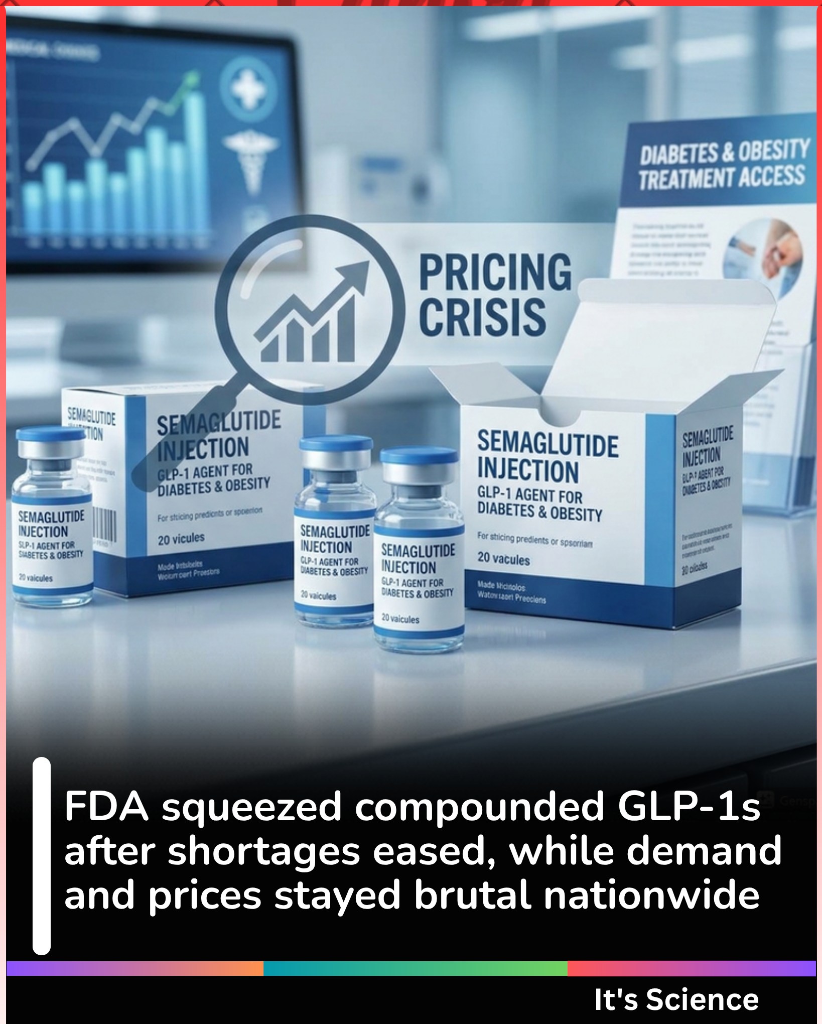The FDA says semaglutide and tirzepatide shortages are resolved, which means compounders lose the special room they had to make copy versions during supply problems. That sounds boring until you realize what