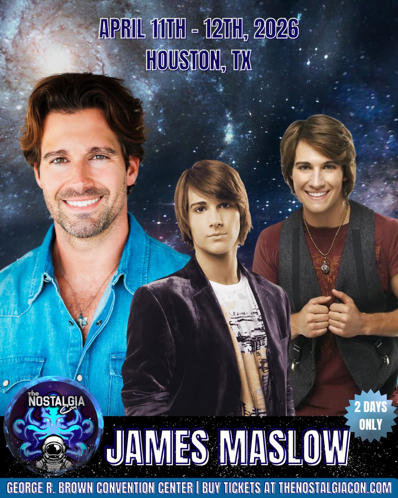 Big Time Rush star and singer James Maslow is coming to Nostalgia