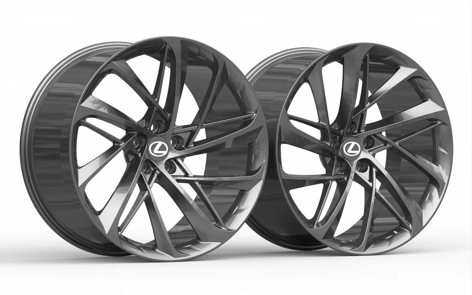Lexus LC 500 with Weds Wheels' Maverick 2pc 21-inch wheels