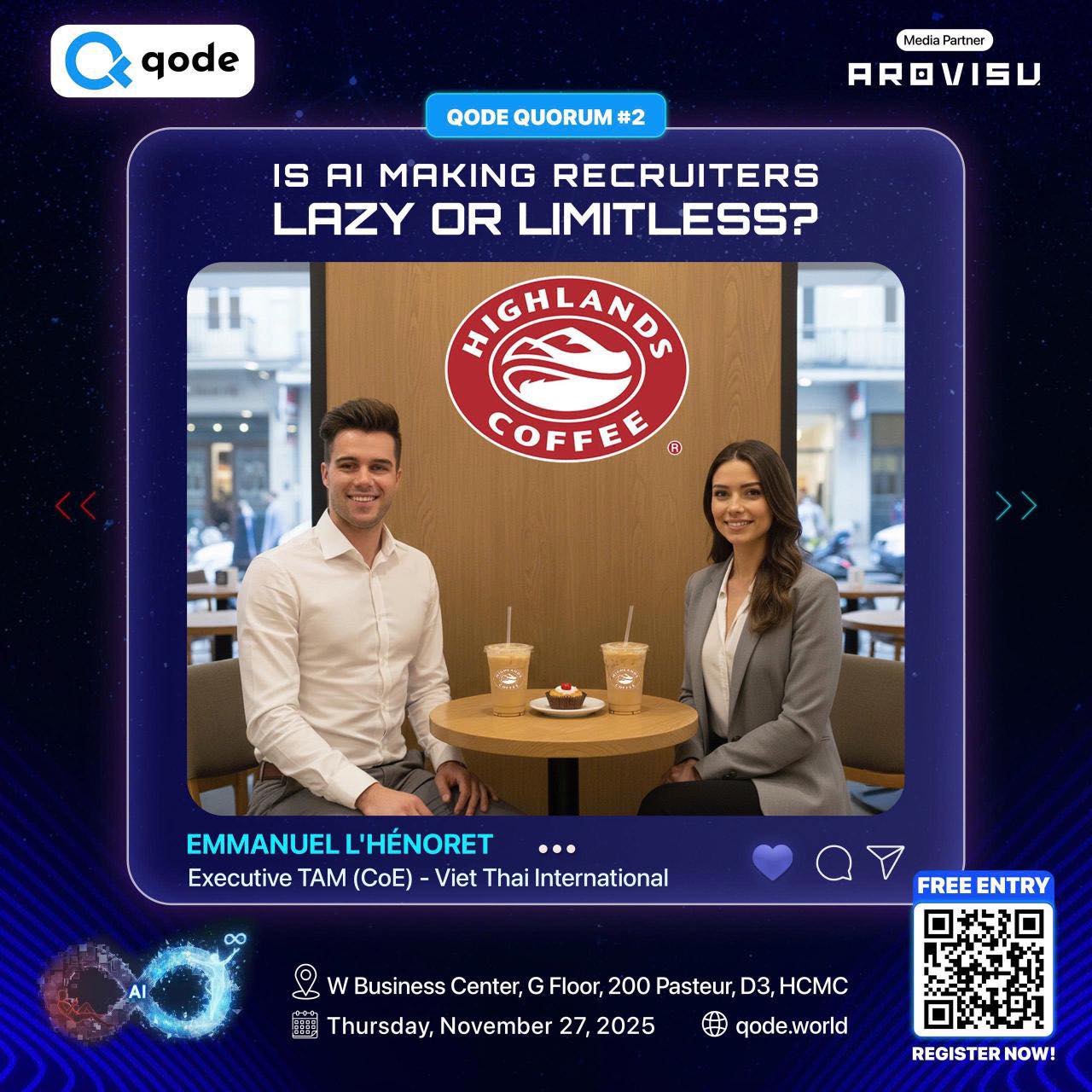 Qode - 𝗧𝗿𝗮𝗰𝘆'𝘀 𝗝𝗼𝘂𝗿𝗻𝗮𝗹: 𝗗𝗮𝘆 𝟱 𝗶𝗻 𝗩𝗶𝗲𝘁𝗻𝗮𝗺 - 𝗖𝗼𝗳𝗳𝗲𝗲 𝗰𝗮𝘁𝗰𝗵-𝘂𝗽 𝘄𝗶𝘁𝗵 ...