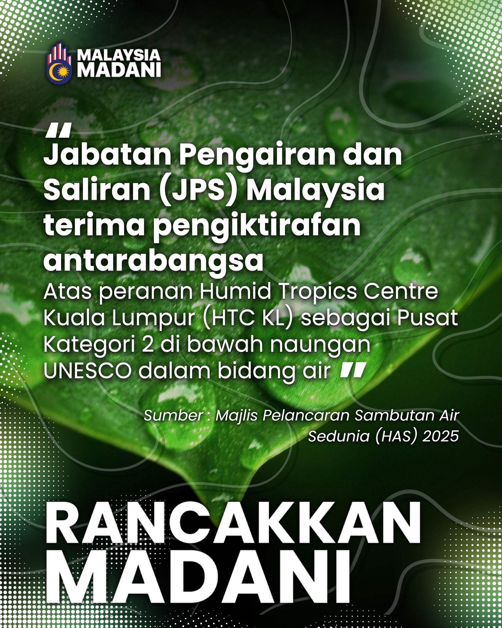 Kementerian - Jabatan Pengairan dan Saliran Malaysia (JPS) telah ...