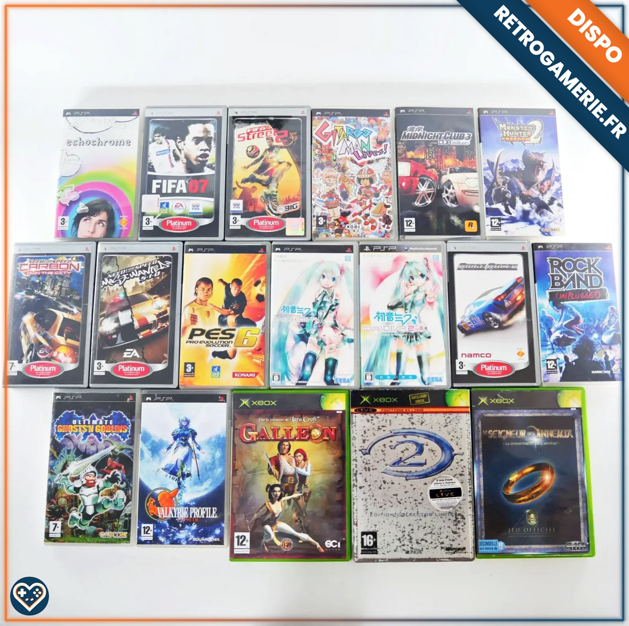 PSP and Xbox retro games new arrivals