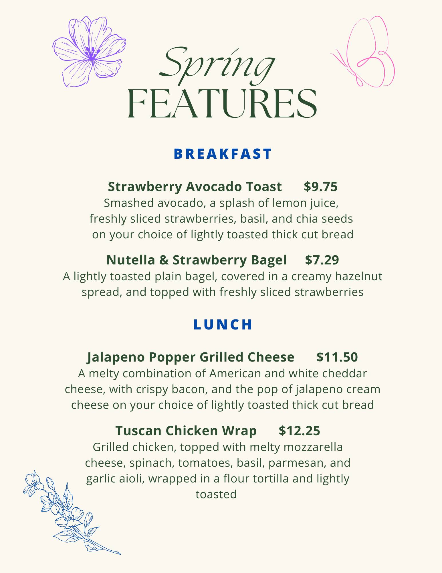 Spring is in the air and... - Perked Up Cafe at Southpointe | Facebook