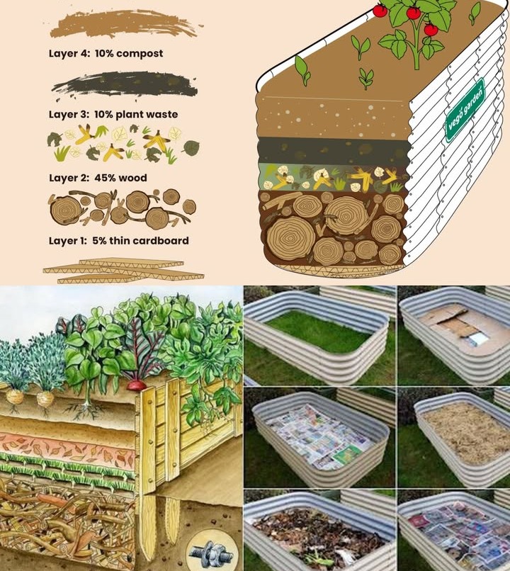 Top - How to Fill a DEEP Raised Bed CHEAP and EASY 1. Start with the ...