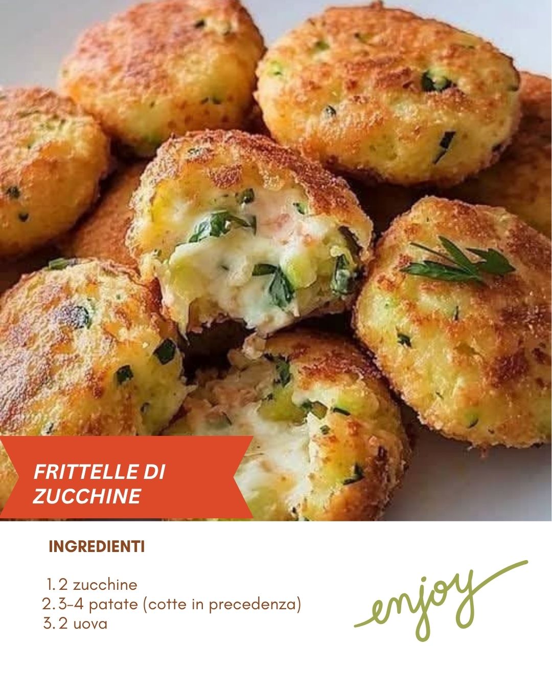 Ricette - Frittelle di zucchine e patate Ingredienti 2 zucchine 3-4 ...