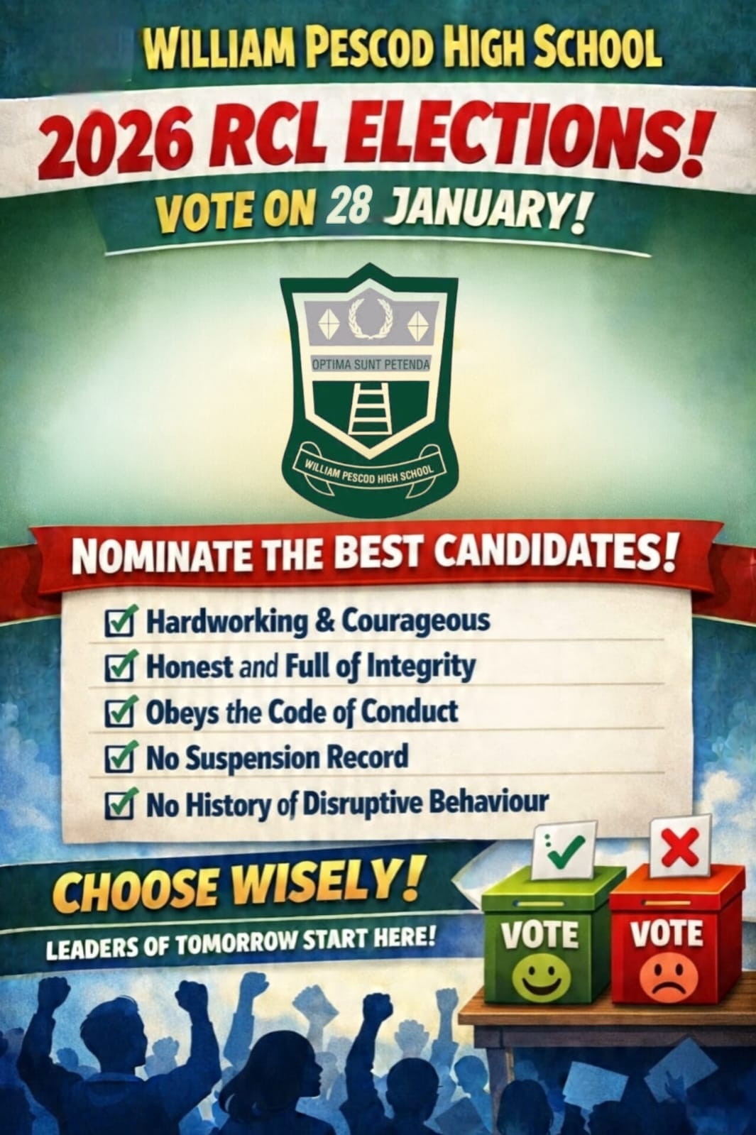 🗳️ William Pescod High School... - William Pescod High School | Facebook