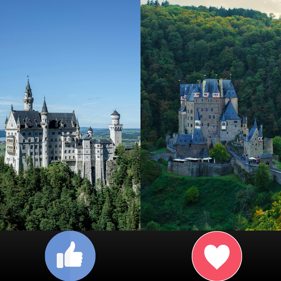 Castles in Germany versus McDonald's in the US