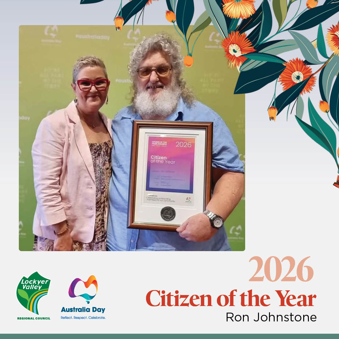 📣 Ron Johnstone,... - Lockyer Valley Regional Council | Facebook