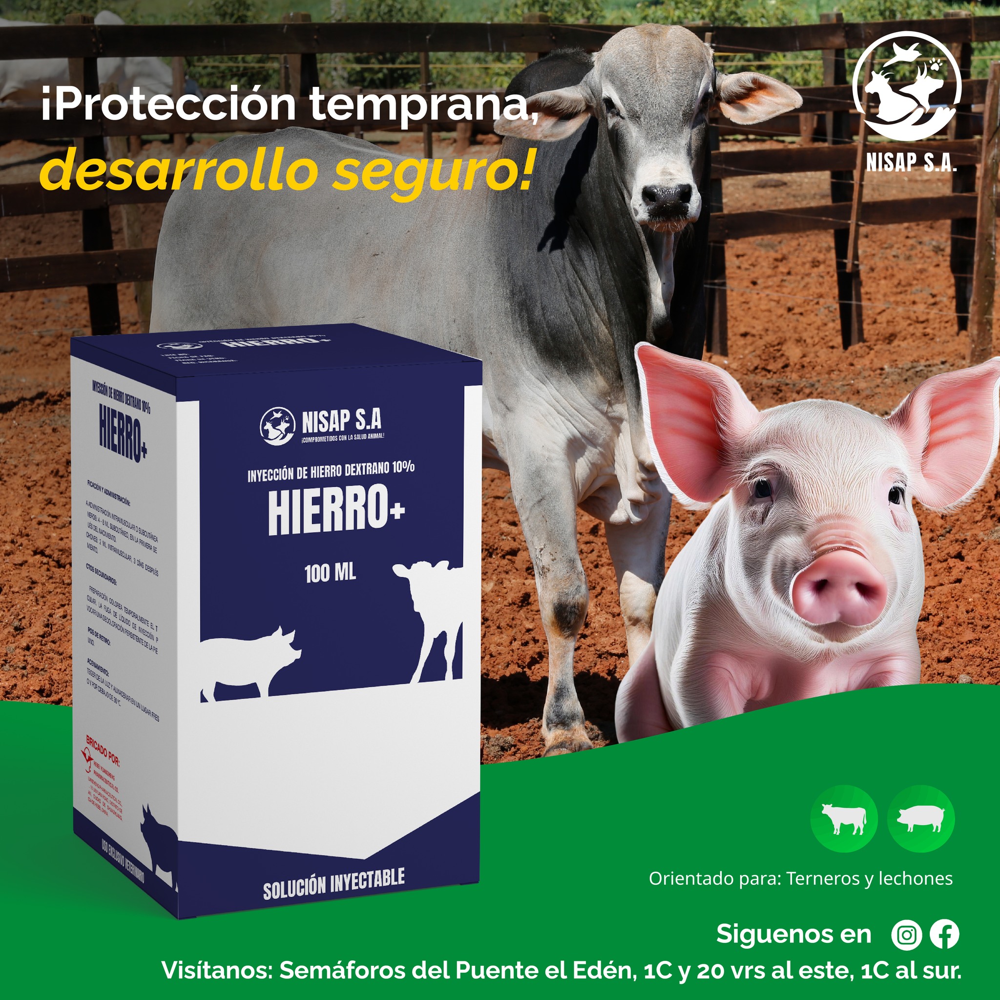 NISAP - 💉🐖🐄 ¡Protección temprana, desarrollo seguro! Hierro+ de NISAP ...