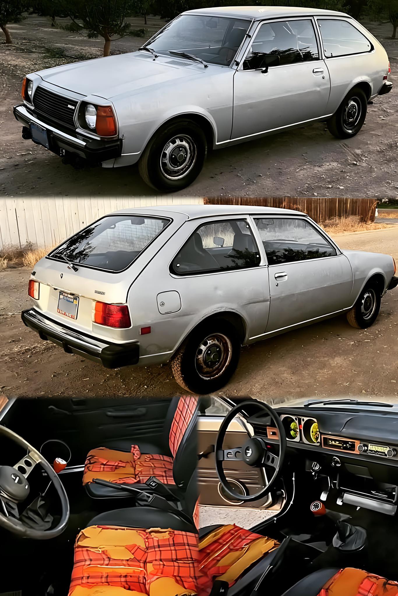 1977 Mazda GLC DX in Sunbeam Silver Metallic