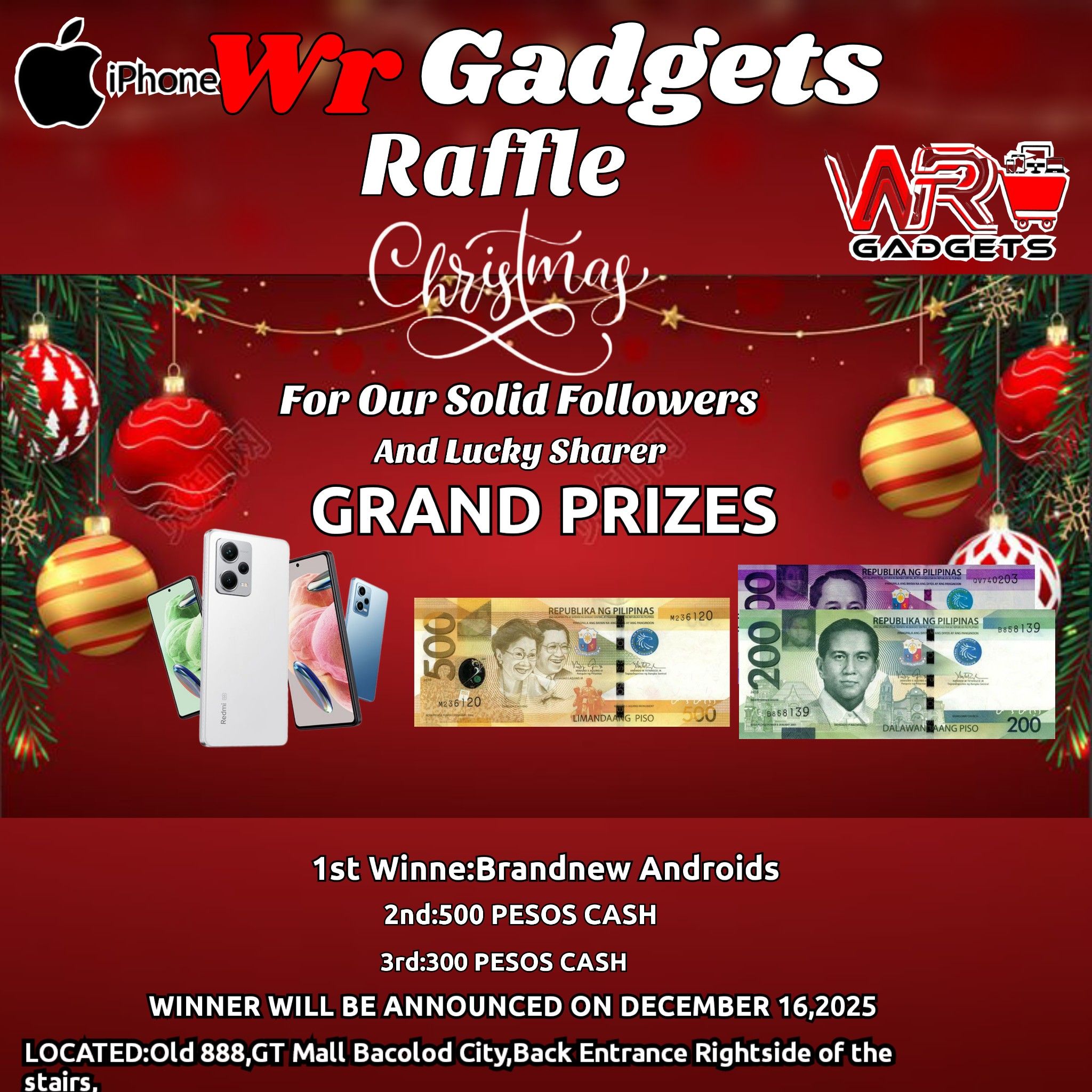 WR Gadget - 📱 CHRISTMAS TREAT FOR THE SOLID Follwers FAM!... | Facebook