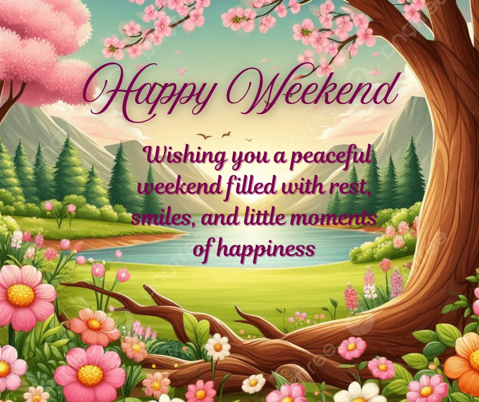 Happy weekend Wishing you a peaceful... - Beautiful thoughts | Facebook