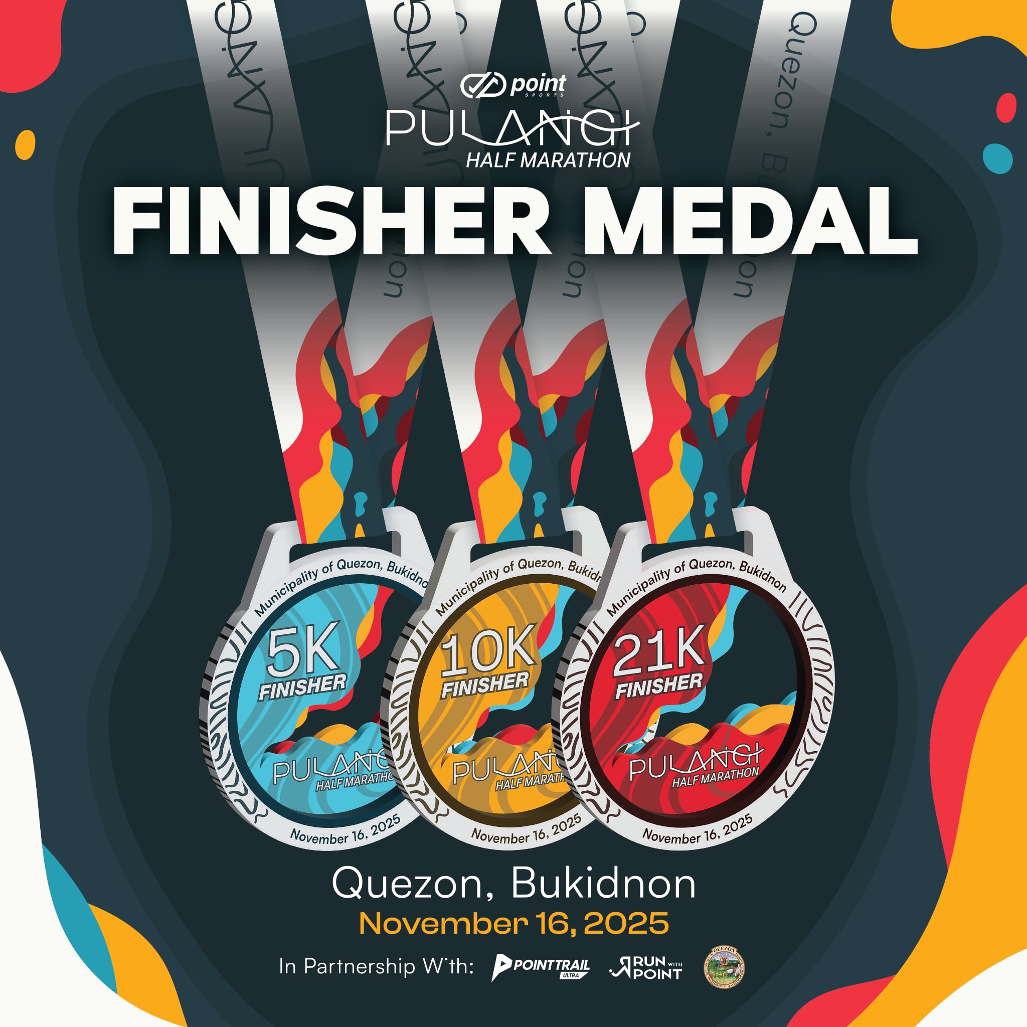 Point - Official Finisher's Medal for PULANGI Half Marathon ...