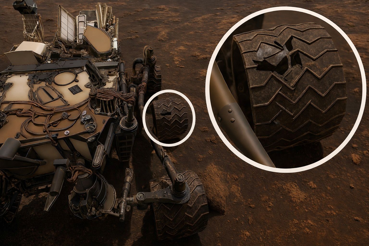 Space - Mars rover wheels tell a story of extreme terrain 🚙 NASA’s ...
