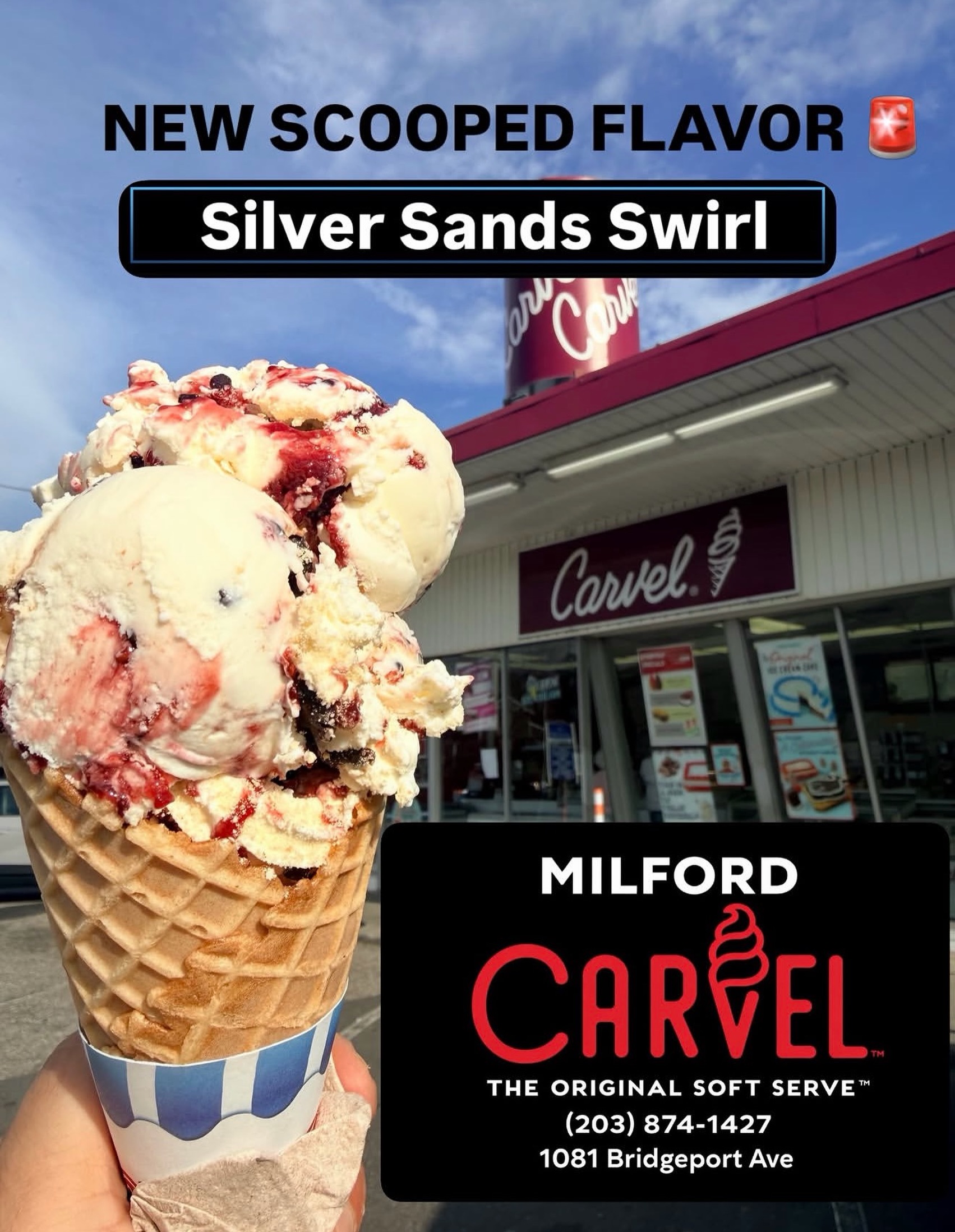 Milford - ? NEW SCOOPED FLAVOR ALERT ? Silver Sands Swirl is 
