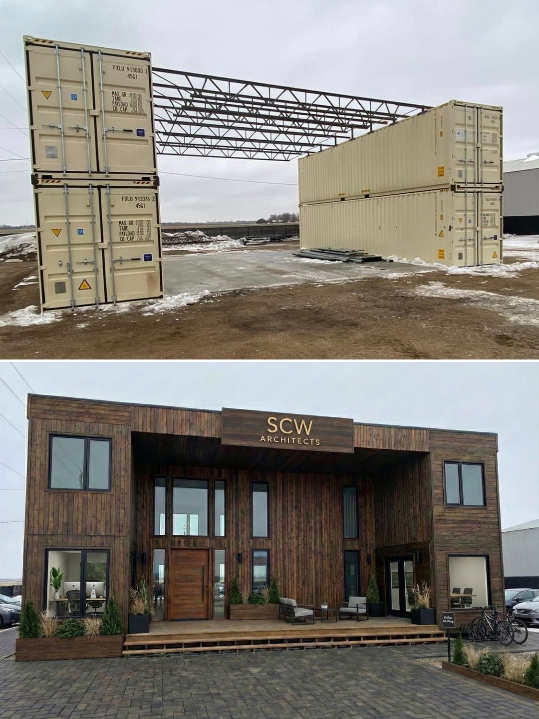 Shipping - Transforming 4 High-Cube Containers Into A 2,500 Sq Ft ...