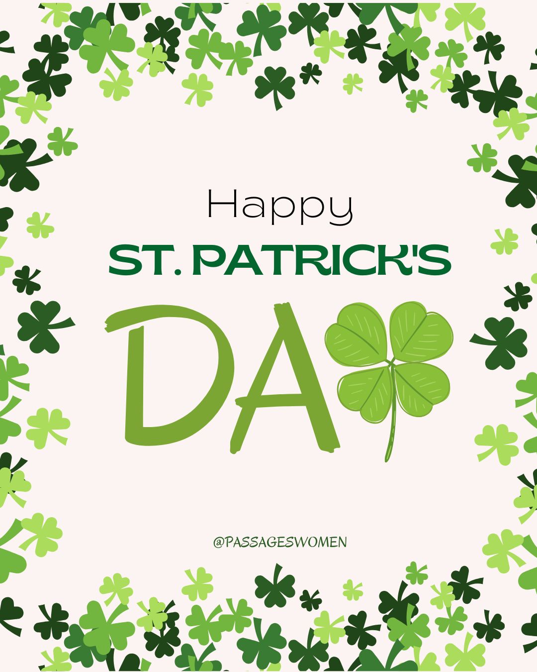 🍀 Happy St.... - Passages Wellness & Counseling for Women | Facebook