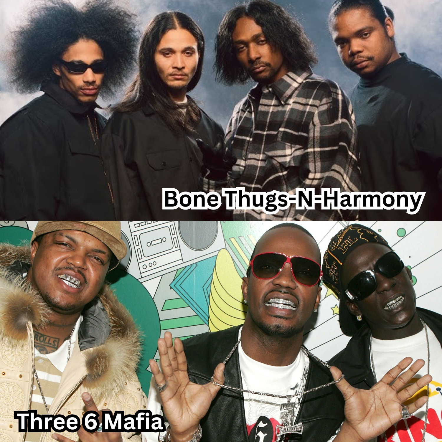 4 years ago today the Three 6 Mafia and Bone Thugs n Harmony 