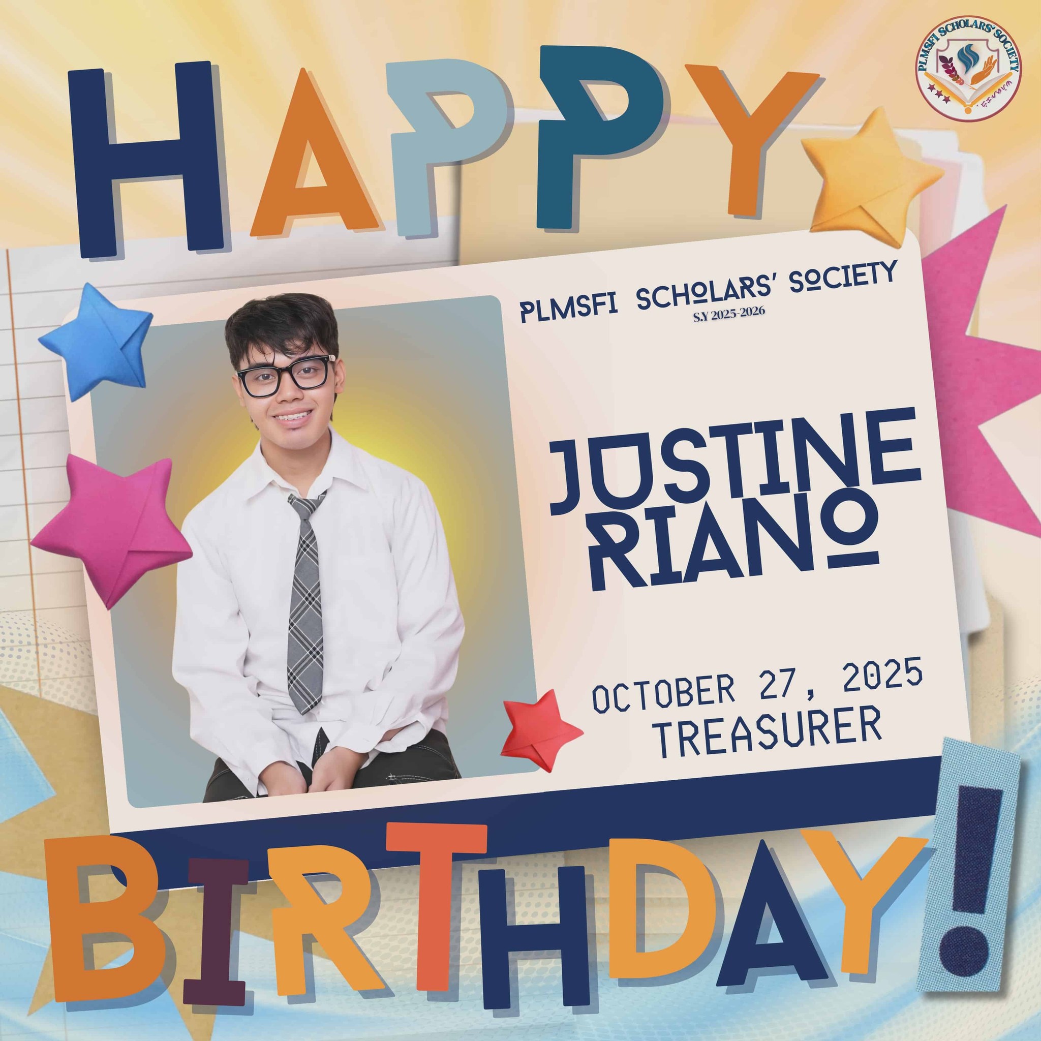 PLM - 🎉 Happy Birthday, Justine!🎉 Here’s to you—our dedicated Treasurer ...