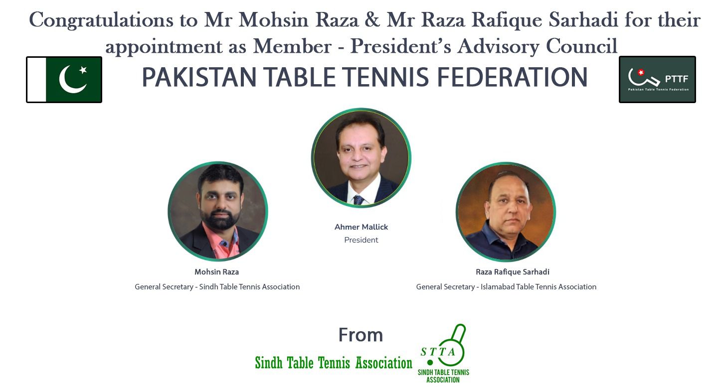 Sindh - Congratulations to Mr. Mohsin Raza, General Secretary of the ...