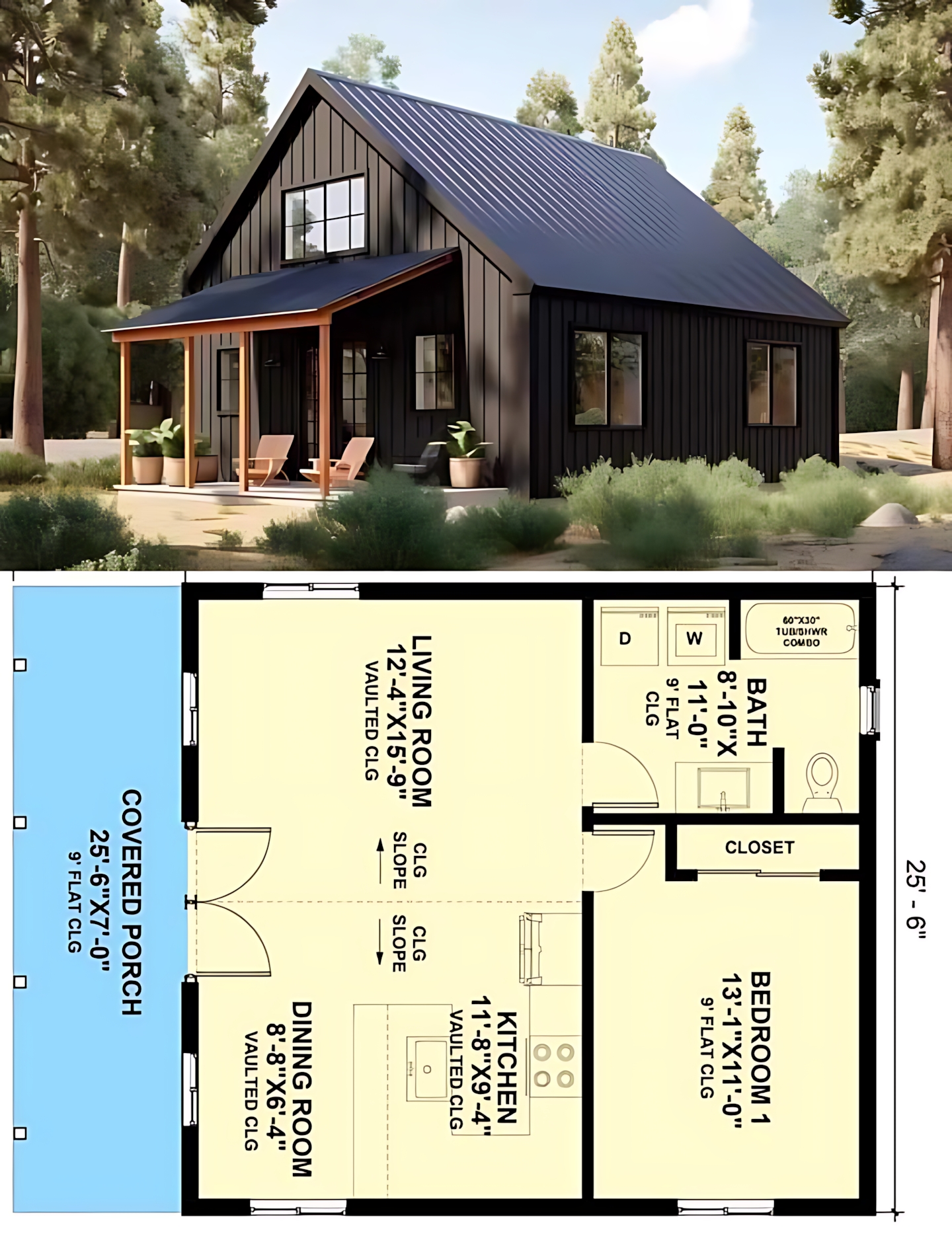 Nice - a modern, compact house design that blends rustic charm with ...