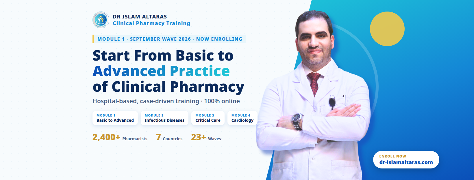 Dr Islam Altaras Clinical Pharmacy Training | Cairo