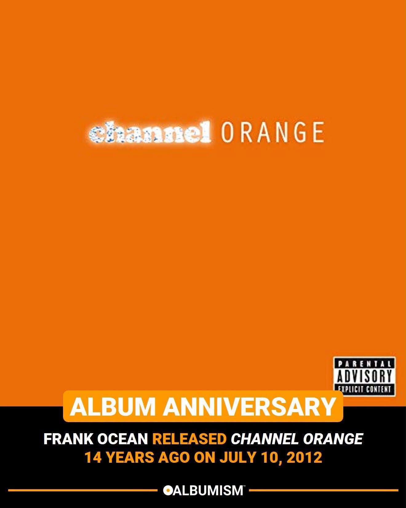 Frank Ocean released 'channel ORANGE' 14 years ago on July 10, 2012.
