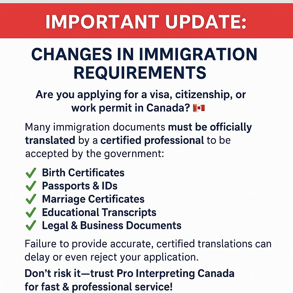 PRO - 📢 IMPORTANT UPDATE: Changes in Immigration Requirements! Are you ...
