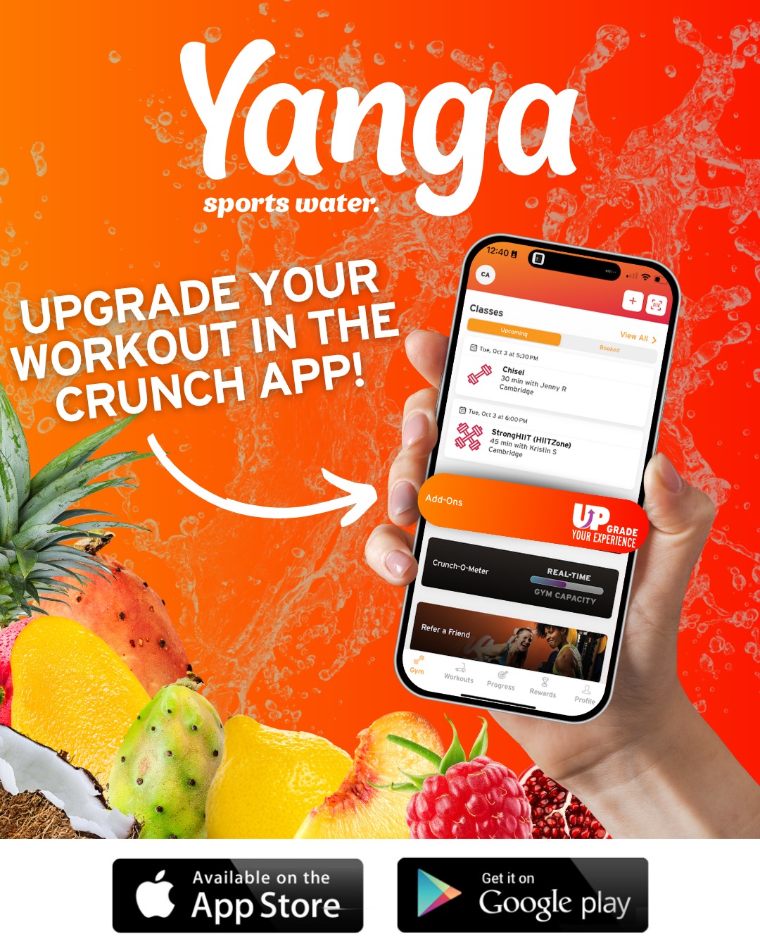 Crunch - This isn't just water—it’s your new gym sidekick. Crush your ...