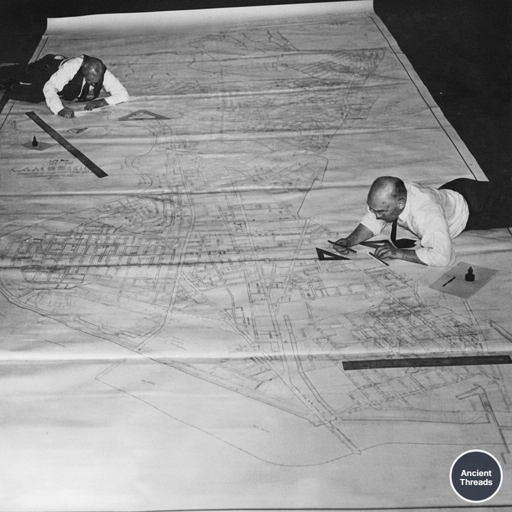 Ancient Threads - Map makers and engineers in the 1950s... | Facebook