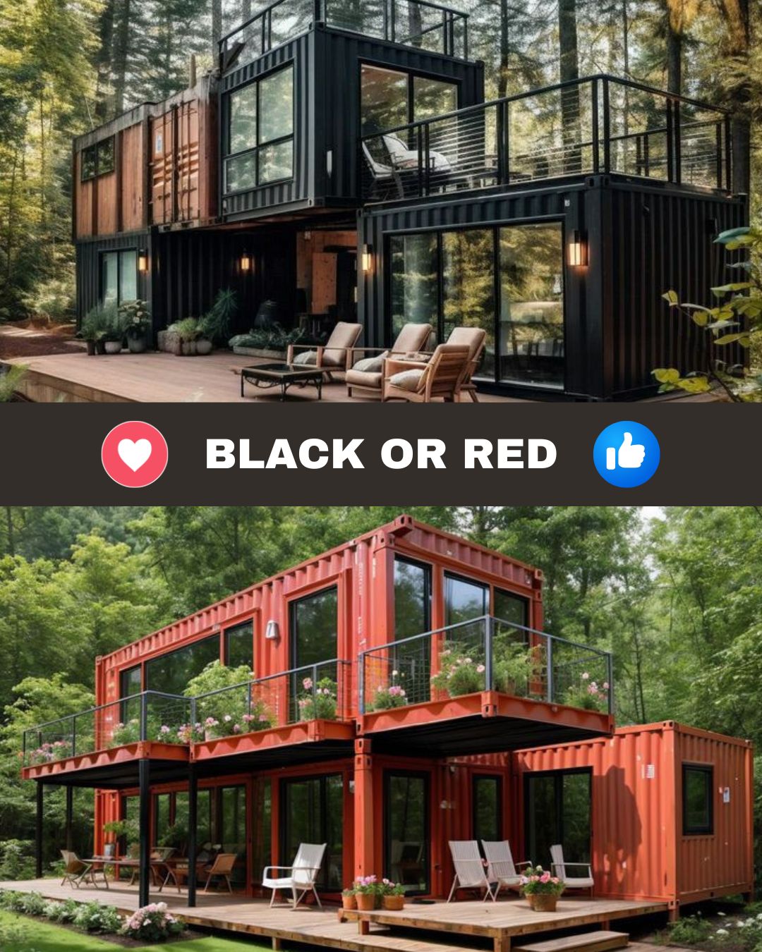 Luxury - These two container homes both feature a modern, multi-level ...