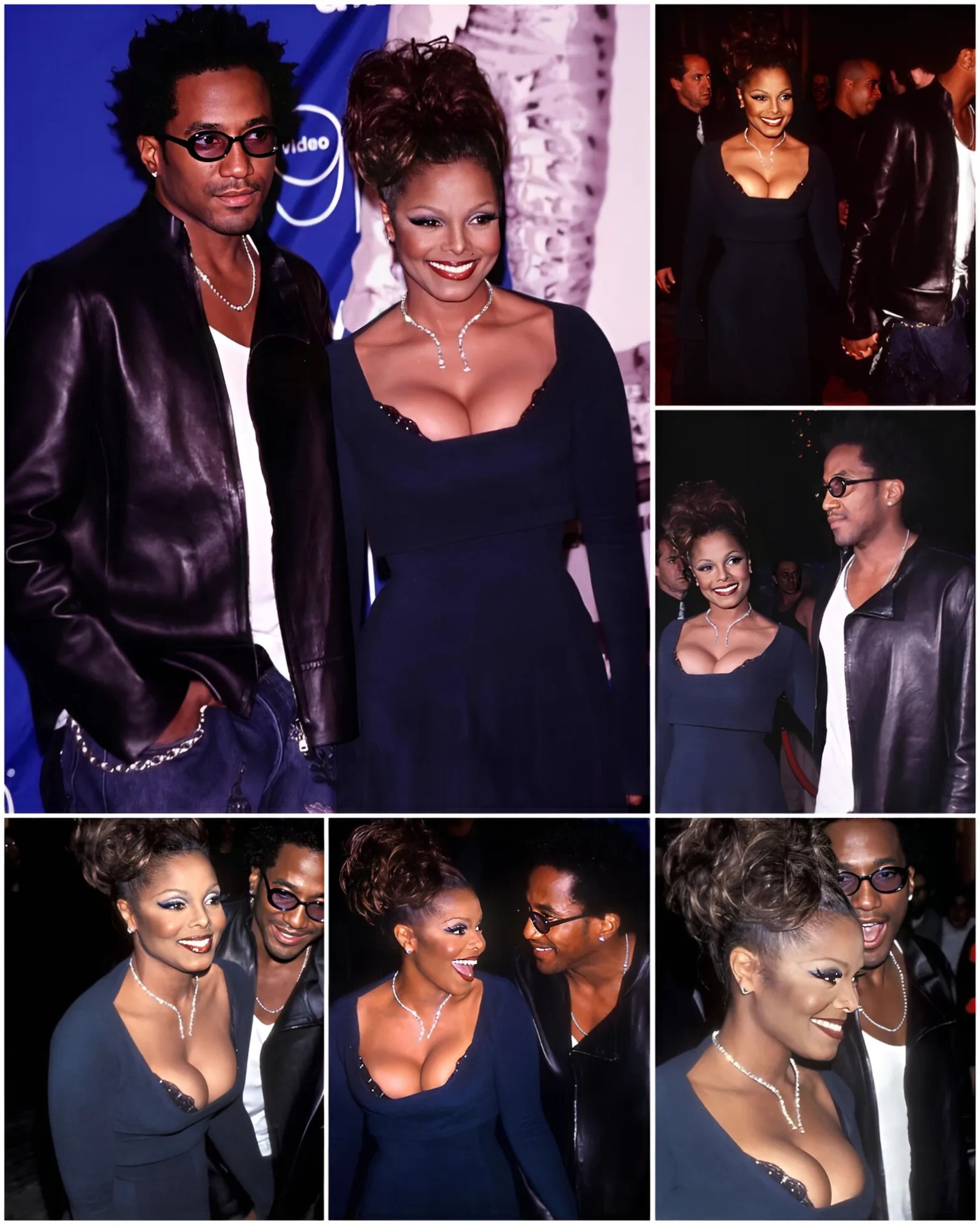 Janet Jackson and Q-Tip at the VMA's, 1999