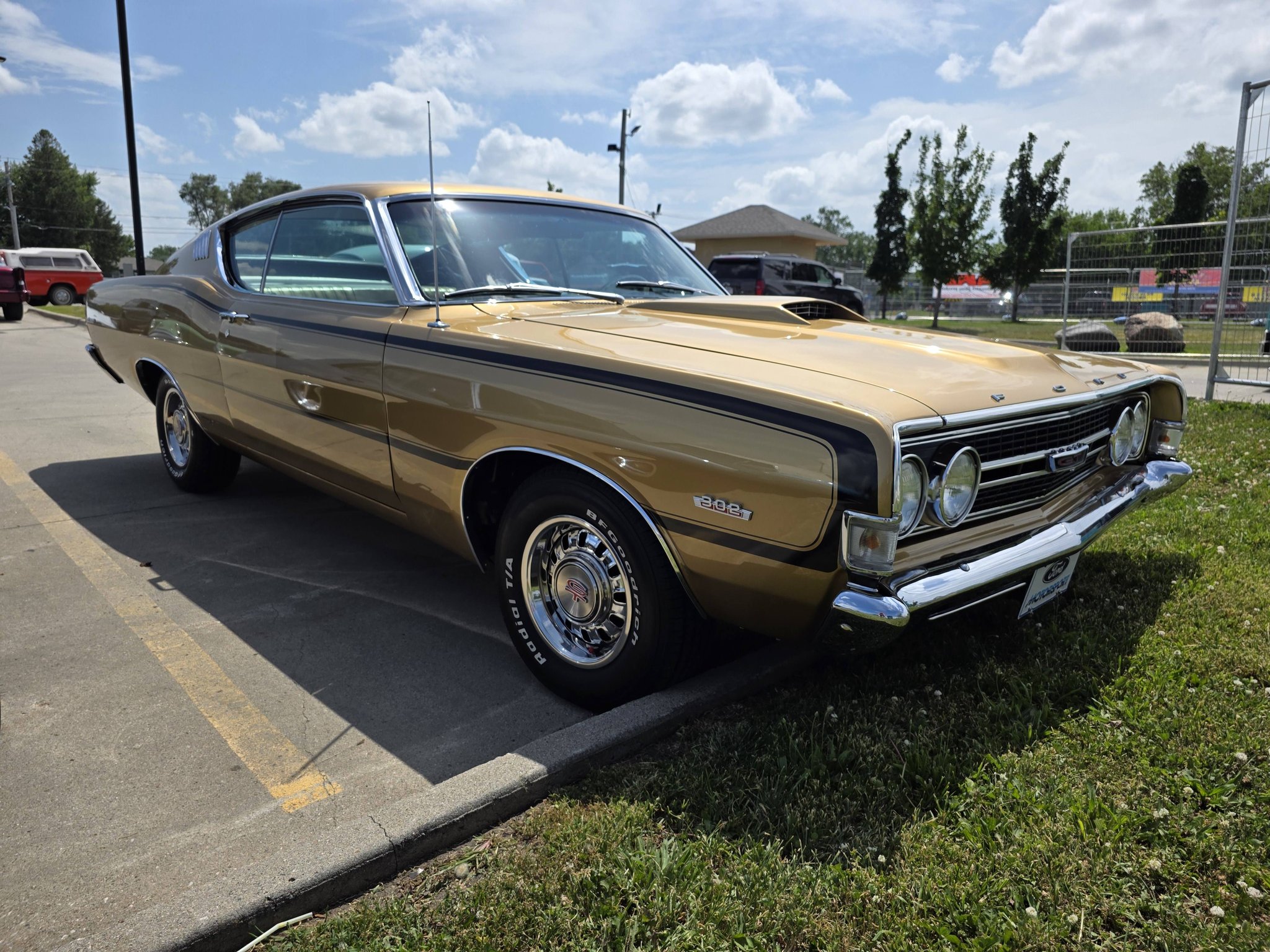 1968 Ford Torino GT in Sunlit Gold at 2026 Goodguys Heartland