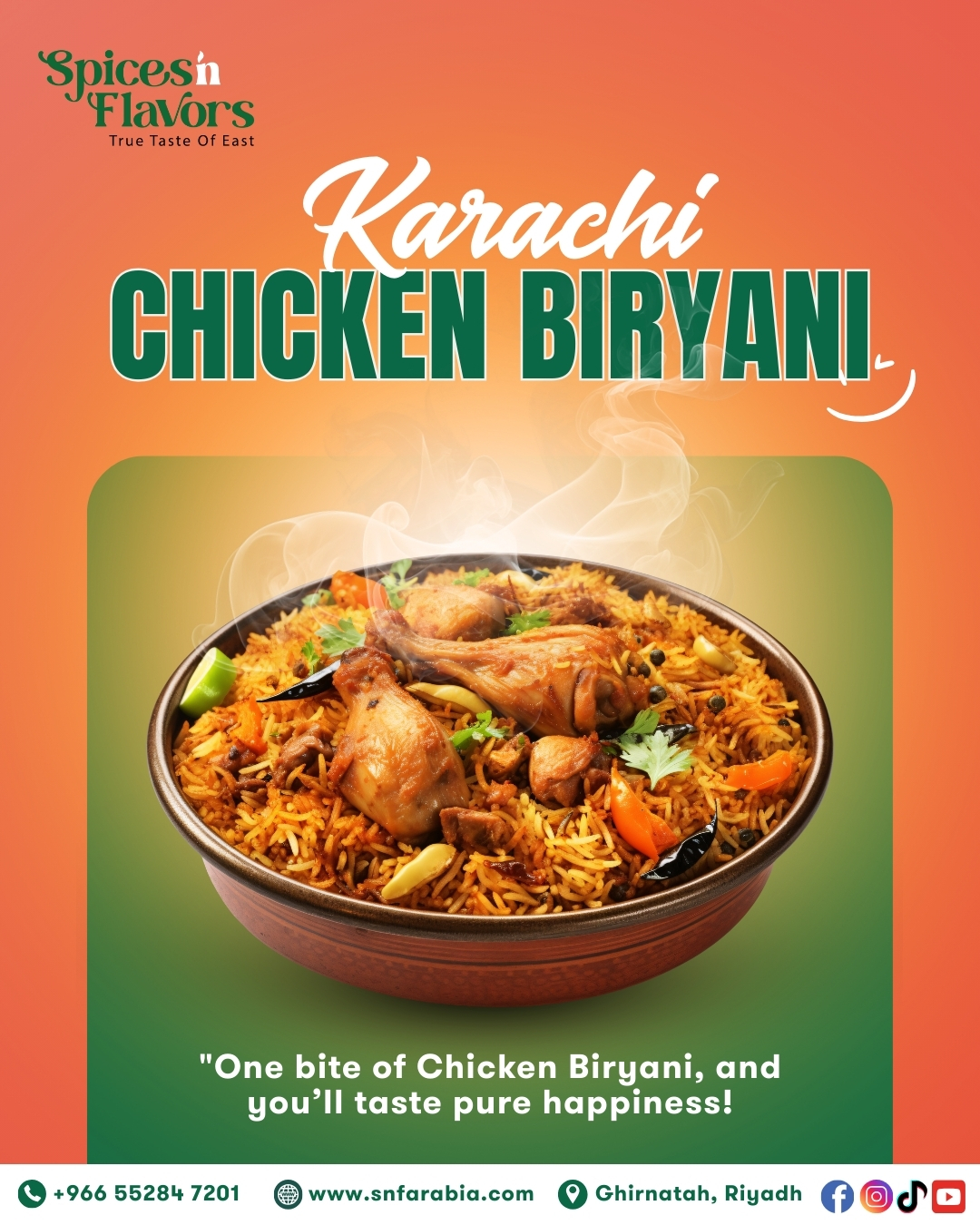 Riyadh FoodBook | Fragrant rice, tender chicken, and a burst of spices ...